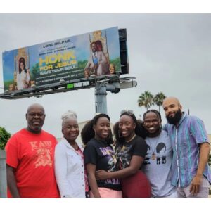 Adamma Ebo Instagram - A week ago, our first feature film <Honk For Jesus. Save Your Soul.> had its premiere in LA. It was a wild night in all senses of the word - and we can't wait to share it with the world this Friday, September 2nd. Get your tickets, y'all. It's bout to be a ride. #honkforjesus