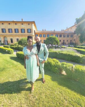 Adamma Ebo Instagram - So much love.
So much mint. 

Shout out to @carverzewski & @jeffshorts for their beautiful wedding in Rome this past July.