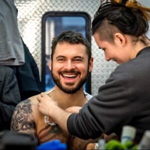 Adan Canto Instagram - Desi De Marco 
#behindthescenes
@bruised_themovie