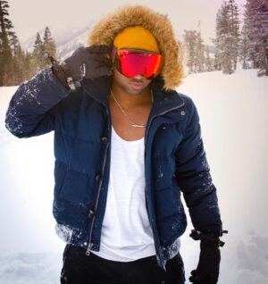 Adande 'Swoozie' Thorne Instagram - my international spy on a snow mission outfit