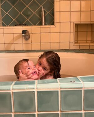 Addison Timlin Instagram - For the most part, I think I’m a good mom. I witness them, they’re clean and fed and happy-and when they’re not- I try to imagine myself as a polymorphous energy of stillness and compassion- I love them to the ends of the earth. Yet, sometimes mothering feels like my 5 year old and I taking turns shouting “I’m feeling overwhelmed!” -her new favorite phrase and my most regular feeling. I hate how scared they get when my voice gets loud. I hate it when my voice gets loud. I hate remembering the feeling and I hate bringing it on to them. I even hate scooping them up afterward and saying I’m sorry. But I love what happens in my body when I hold them and hold myself. I love that the second after I do, I hold my own mother and every mother I know. God, I spend so much time thinking about my own Mom, wishing I could go back in time and seep into her all the grace and love and gentleness this world has to offer. Wishing that in the endless shapes and voids of parallel universes-my children and my mom and my dad could seep into me the same. Feeling endlessly frustrated that it takes lifetimes not lives to endure the exquisite imbalance of pain and healing. 
  I spend so much time thinking about what I get wrong, almost no time thinking about what I got right and tucked inside all regular adult human thoughts- “in this moment- I wonder what they’re feeling.” I’m learning to untangle on my days without them, how to feel the sun on my face, how to see straight upside down and walk without limbs etc, still automatically waking up for sleep regressions they’ve long since outgrown. Still feeling the urge to watch their chest rise and fall three times before I can fall back asleep. Still feeling myself as a child wanting to scream with the unbridled anguish that my children do. The other day when she did, she turned to me and said “Mama, I just need extra care” and that’s the proudest moment I’ve ever felt as a mother. That’s the only “got it right” feeling that cast a shadow long enough for me to see clearly. So, Moms- today I wish for you the voice to say “I just need extra care,” and I wish for you someone to receive it. I also wish for you to watch Bluey- s2 ep 26. 🫶