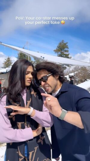 Adhyayan Suman Instagram - #rajandsimran take over Auli 😋
#lovestoryof90s #lovestoryof90smovie