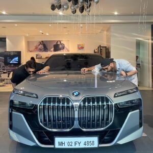 Adhyayan Suman Instagram - Congratulations mom and dad on your anniversary specially mom on your special gift from dad ! one day I shall gift u rolls! ! God give me the strength and blessings !! #bmwi7 ❤️❤️