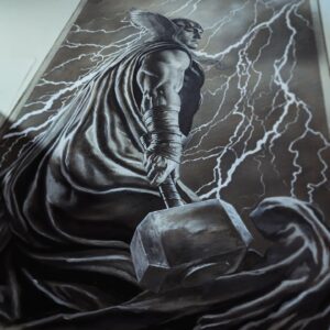 Adi Granov Instagram - On this day one year ago it was the exact same date as today. For more amazing facts join my MySpace.

#thor #marvel #adigranov