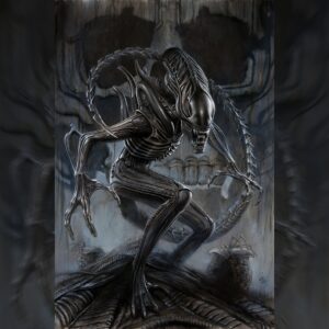 Adi Granov Instagram - ALIENS What if... Cover
Acrylic paint on watercolour board
This is the first official Alien piece I've ever done. I'll gladly do more.

#aliens #alien #marvel #adigranov