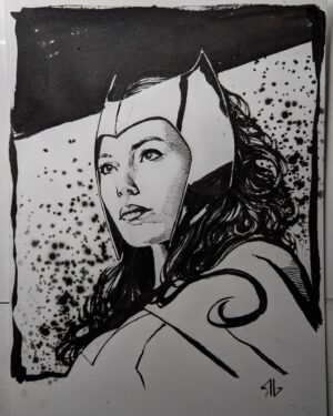 Adi Granov Instagram - Pen and ink

#scarletwitch #xmen #marvel #adigranov