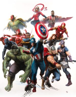 Adi Granov Instagram - CAPTAIN AMERICA #4 ADI GRANOV AVENGERS 60TH VAR 
Est. release on 12/13

I painted this about a year ago. Acrylic paint on watercolour board, as usual.

#avengers #captainamerica #ironman #thor #marvel #adigranov