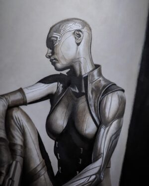 Adi Granov Instagram - Nebula - a character I have never painted before

WIP in acrylic paint

#nebula #guardiansofthegalaxy #marvel #adigranov