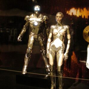 Adi Granov Instagram - I really like Zendaya, but to see her wearing Thierry Mugler's 1995 cyborg "Machinenmensch" suit blew my mind. I am a huge Mugler fan. I even got to see my own work exhibited next to this exact suit Zendaya wore at the Met in NYC in 2008. @philjdsaunders and I were invited to speak there and have our Iron Man Mk2 suit in the exhibit. It was an awesome experience, but I was more excited to see all of the Mugler pieces. Too bad my 2008 camera was potato quality.

I just wish Zendaya wore the headpiece as well.

#ironman #thierrymugler #zendaya #adigranov