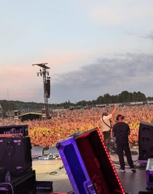 Adi Granov Instagram - Just came back from the most awesome few days in Oslo, Norway with my friends @daveshuten and @stellarrodandcustom going to Tons of Rock festival where Tool and Metallica treated us to unforgettable experiences. Snakepit for Metallica and stage for Tool. Being on stage with Tool in front of 100k  (I read somewhere 120k...) was surreal to say the least. Such energy from that crowd, but also even though it was almost 11pm, it was still broad daylight. Absolutely amazing time with the best of people.