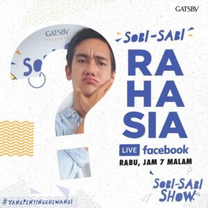 Adipati Dolken Instagram - Guys ada rahasia nih di Sobi Sabi Show malam ini, tapi lo semua diem-diem ya! Penasaran kan RAHASIA apa yang bakal kita bahas? Langsung aja pantengin LIVEnya Rabu 11 Oktober 2017 jam 7 malam di fanpage GATSBY Indonesia.  Lo juga bisa ikutan kuisnya! #GATSBYIndonesia #YangPentingGueWangi  @gatsbycode @berjebraw @wieshely_brown @ardikawinata