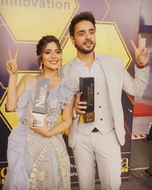 Adnan Khan Instagram - Thank you so muchhh for all the love ❤️🌈🙏
Feels wonderful to be awarded as the Best Jodi 💃🕺
Firstly we want to thank our audience n viewers for all the love you have showered on us .  Believe us when we say It keeps us so encouraged n motivated 😇.
Next a big thank you to @sonytvofficial n @official_sphereorigins for making this beautiful show n allowing us to be part of it 💐
Next! the man without whom this show wouldn’t have been the same . Thank you for your MIDAS touch @mountainhead1 ravi sir 🙏. 
Thank you to our amazing writers @madhushaala #aryasharma for giving life to our characters🍀.
And of course a very big thank you to our team, which consists of some of the best actors n technicians n production exec to ever come together to create this beautiful show . 
 @brandempower.in 
#NationalQualityAwards #NQA2023 #brandempower