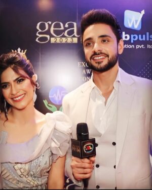 Adnan Khan Instagram - Thank you so muchhh for all the love ❤️🌈🙏
Feels wonderful to be awarded as the Best Jodi 💃🕺
Firstly we want to thank our audience n viewers for all the love you have showered on us .  Believe us when we say It keeps us so encouraged n motivated 😇.
Next a big thank you to @sonytvofficial n @official_sphereorigins for making this beautiful show n allowing us to be part of it 💐
Next! the man without whom this show wouldn’t have been the same . Thank you for your MIDAS touch @mountainhead1 ravi sir 🙏. 
Thank you to our amazing writers @madhushaala #aryasharma for giving life to our characters🍀.
And of course a very big thank you to our team, which consists of some of the best actors n technicians n production exec to ever come together to create this beautiful show . 
 @brandempower.in 
#NationalQualityAwards #NQA2023 #brandempower