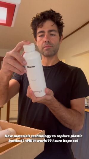 Adrian Grenier Instagram - Check out @cove who has just come out with a fully biodegradable water bottle. Would be a game changes for the earth if they work as promised!  I’m hopeful.