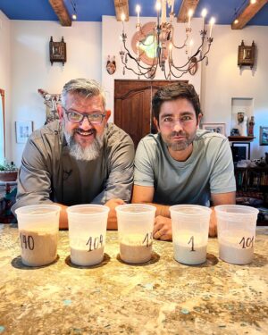 Adrian Grenier Instagram - With the only sourdough librarian I’ve ever known. Stay tuned for his @earthspeed episode on the history, heritage and biodiversity preservation of sour-dough through the only Sourdough Library in all the world!