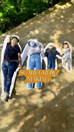 Adrian Grenier Instagram - Yikes - crows have descended upon the new wetlands project. Osiris returns to help Adrian construct some scarecrows to the old fashioned way, but will they work?? 
.
.
#earthspeed🌱 #Farming #LifeOnFarm #RegenerativeLiving #FarmLife #SustainableLiving #GreenLiving #Sustainability #AdrianGrenier #NaturalSolutions #RegenerativeFarming #Sustainable #ecofriendly #mothernature #world #sustainableagriculture #permaculture #teaching #learning #kidslearning #sparkcuriosity #scarecrow
