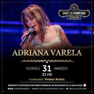Adriana Varela Instagram - Sale nueva fecha a la venta.... atentos aquellos que aman estos encuentros únicos en el querido @cafelahumedad