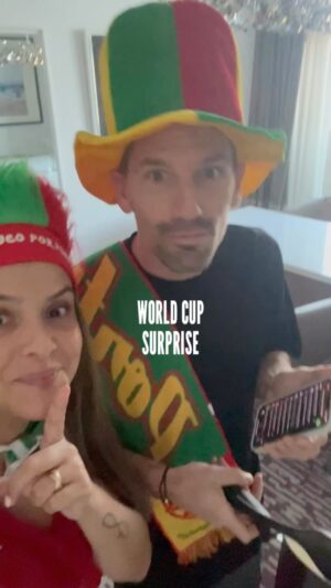 Adrien Silva Instagram - We surprised the kids …. And were we go to FIFA World Cup Catar
