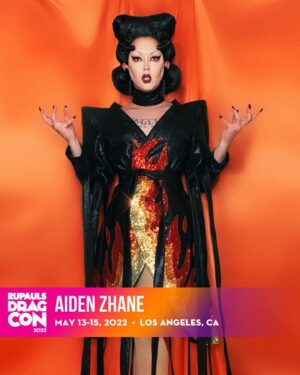 Aiden Zhane Instagram - Join me after @rupaulsdragcon for this exclusive afterparty extravaganza on Friday, May 13th @ 7PM! Watch live drag performances from my #DragRace Season 12 sisters on the DragCon Main Stage after the convention doors close. Snatch your After Hours ticket NOW! 🏁