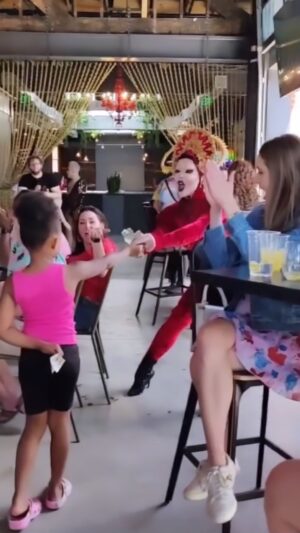 Aiden Zhane Instagram - In light of this new TN bill and the growing hatred toward drag entertainers as we become more mainstream in the world.. enjoy this short clip of me endangering someone’s child. Protect them America! We’re monsters! 🤦 The fact that anywhere in this country I can do JAIL TIME for doing exactly what I did in this video.. is absolutely insane. I remember this little girl and how shy she was trying to capture my attention because she wanted to tip me a dollar. I finally noticed her and she was so happy and everyone in the room cheered her on. We’re here to entertain. To have fun. The people who don’t want their kids exposed to us aren’t going out of their way to bring them to our shows anyways… so who is this law protecting? Straight conservative assholes who are just looking for another way to silence people within the queer community because they can’t stand the idea that we exist and are becoming more accepted within the world.

@govbilllee 🖕