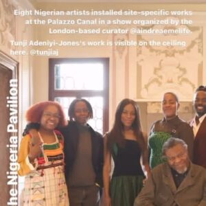 Aindrea Emelife Instagram - Over the past week, we had the opportunity to host a preview of the Nigeria Imaginary exhibition for the official presentation of the Nigeria Pavilion at this year’s Venice Biennale. We are grateful for the support we received, and for the positive feedback by press and members of the public.

“One of the most ambitious African presentations ever at the Venice Biennale.” - Siddhartha Mitter, New York Times

“Top 8 Pavilions” – NYT

“ Top 5 Pavilions” – ArtNews

We hope you get a chance to visit too. Tag us @mowaaofficial and @nigeriaimaginary when you do!

NIGERIA IMAGNARY
Nigerian Pavilion 20.4-24.11.2024. 
Palazzo Canal, 3121 Rio Tera Canal Dorsoduro, Venice
Curated by Aindrea Emelife
Commissioned by the Edo State Governor, Godwin Obaseki, on behalf of Nigeria’s Federal Ministry of Art, Culture and the Creative Economy under the leadership of Honorable Minister Barr. Hannatu Musa Musawa.
Organized by The Museum of West African Art (MOWAA)

Open Tue-Sun 11.00-19.00.