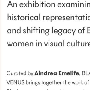 Aindrea Emelife Instagram - Finally opening a show in the UK

Black Venus comes to Blighty 🇬🇧 this Summer 

🧜🏾‍♀️ 💜