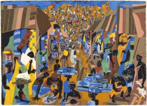 Aindrea Emelife Instagram - Sitting in Lagos wishing I could explore the rooms of The Chrysler Museum of Art and their current exhibition: Black Orpheus: Jacob Lawrence and the Mbari Club, which displays Lawrence’s ‘Nigeria’ series as a full body of work for the first time since 1965. Comprised of over 25 paintings and drawings, the series explores themes of spirituality with a visual focus on the role of the marketplace within the community, created during Lawrence’s nine month stay in Nigeria.

The exhibition showcases the works of the Mbari Artists through the lens of their contributions to Black Orpheus, a groundbreaking arts and culture journal published in Nigeria between 1957 and 1975, which served as a key tool for circulating artwork and texts by African and Diaspora artists and writers. We need more publications like these.

A marker in art history and a call for museums to continue recognising work from the continent in this way. Looking to the future!