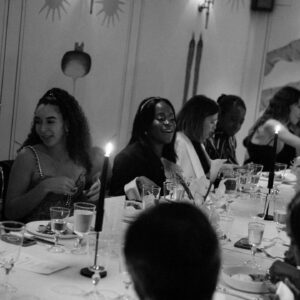 Aindrea Emelife Instagram - Dinner hosting duties with the dream team @huxley ✨

What a way to celebrate the opening of Frieze with an inspiring table of people at my favourite spot, @the22.london

Thank you to @tablescapeluvr, @jeb_jagne, @camparigroup, @birdinhandwine, @penhaligons_london, and my Huxley family for making my hostess fantasies come true 

Happy Frieze week!