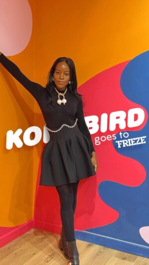 Aindrea Emelife Instagram - KOIBIRD Goes To Frieze with Curator and Art Historian, @aindreaemelife 

Join us in following Aindrea (dressed in new season KOIBIRD, of course) from the Marylebone store, up the road to London’s Regent’s Park where Frieze London has just kicked off. 

#Koibird #FriezeFair #FriezePreview