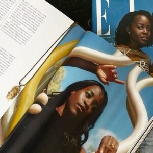 Aindrea Emelife Instagram - “THE CURATOR” FEATURED IN ELLE UK NOV ISSUE 2022

Cannot explain my excitement this morning flicking through ELLE Magazine and coming across myself amongst so many empowering women, many of whom I am lucky to call friends. From @soniaboyceartist whose powerful British Pavilion made an indelible mark on history and on so many lives, to the trailblazing beacon of support @ebeleokobi to the much-needed rallier for change of @elliepennick of @guts_gallery , confidante and example for great leadership @bettinakorek and filmmaker @ayoakingbade whose films connect to my many inner selves…

In the interview, with the incredible @omfgnoway , I discuss my beginnings in art. From a childhood obsession with museums, to a ever evolving connection with seeing the art of Nigeria (Benin Bronzes, Idia Mask...), my cultural heritage, displayed and confined in the British Museum - a tandem source of inspiration, but painfully bittersweet in its displacement. 

History is always shifting - cultural sovereignty is key. 

Art has always been the most fascinating way for me to learn about myself. As the article ends, I am committed to being the person I wish I could have seen as a young girl, where museums hallways confusingly were where I felt most at home. 

I’m excited to see this, and so many inspiring people because I am excited to see what the future holds. 

Thank you @elleuk and @kenyahunt ! Also, I cannot lie - the inner fashion geek in me was SCREAMING at wearing this LOEWE! 

Dress @loewe 
Ring @shmjewellery