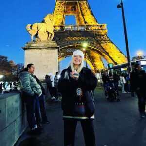 Áine Rose Daly Instagram - i didn't go up the eiffel tower cause I prefer to be closer to the ground so me and my dad did a photoshoot instead which was just as good of an experience i would say 👌 oh and also we saw tadhg play some shows but whatever 
.
.
.
.
.
#paris #eiffeltower #amsterdam #holiday #familytime #tour
