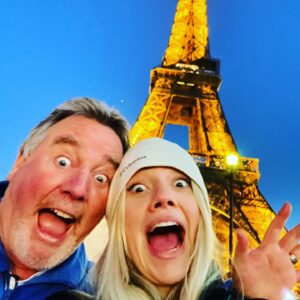 Áine Rose Daly Instagram - i didn't go up the eiffel tower cause I prefer to be closer to the ground so me and my dad did a photoshoot instead which was just as good of an experience i would say 👌 oh and also we saw tadhg play some shows but whatever 
.
.
.
.
.
#paris #eiffeltower #amsterdam #holiday #familytime #tour