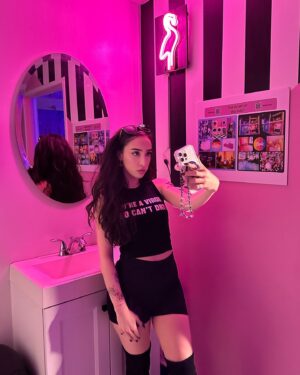 Ainsley Bailey Instagram - this top has a mean quote from a movie I’ve never seen & I’m too shy to wear it cuz I’m afraid people will think I’m mean or try to talk to me about the movie & i don’t want either of those things to happen does anyone else have a mean shirt how did u handle it would love some advice sound off in the comments thank u for always being there 4 me