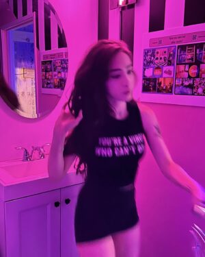 Ainsley Bailey Instagram - this top has a mean quote from a movie I’ve never seen & I’m too shy to wear it cuz I’m afraid people will think I’m mean or try to talk to me about the movie & i don’t want either of those things to happen does anyone else have a mean shirt how did u handle it would love some advice sound off in the comments thank u for always being there 4 me