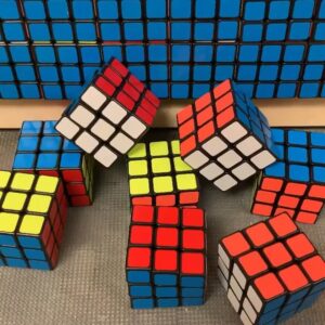 Aksel Hennie Instagram - ❤️LOVE CREATIVE SOULS! ❤️ ...Thank you so much for your creativity, art, and your 1600 Rubik’s cubes @cubearting , and for putting a huge smile on my face! #art #rubiks #cube #film #portrait Original Photo by; @eirikevjen