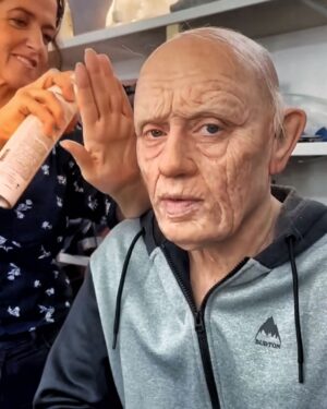 Aksel Hennie Instagram - «the only thing that helps when you’re sad is to f**k” - Thorvald 89. #TINA&BETTINA2 @tinaogbettinaofficial @oddmagnusw @thodesen Thanks to @effektmakeren @mariazhair @r.terje for amazing make up and the best make up morning routine and atmosphere in an ice cold make up van - love u guys! And thank you all for letting me be a part of this absolutely crazy journey!