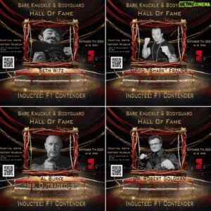 Al Burke Instagram - 🥊 
What a great line-up for the Hall of Fame
and I am proud by part of this group!!!!!! 
💪🏾 💜 💙 💚 💛 😁 😎
 🎥 🎬
#alburke #mroutrageous #UWF #AWA #WWF #IWA #IWF #prowrestling #prowrestlingking #prowrestlingchampion #hollywood #paparazzi #bellyache #redcarpet #tvcop #tvcops #ig #wireimages #gettyimages #hollywoodtoyou #actorslife #la #actor #stuntman #HOF #bareknucklefighter