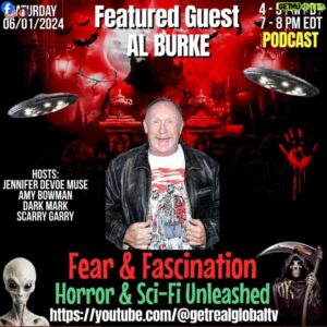 Al Burke Instagram - 🔪 💀 
Podcast I'm doing tonight @ 4pm PDT
With my girl Jennifer Devoe Muse 😁 
💪🏾 💜 💙 💚 💛 😁 😎
 🎥 🎬
#alburke #mroutrageous #UWF #AWA #WWF #IWA #IWF #prowrestling #prowrestlingking #prowrestlingchampion #hollywood #paparazzi #bellyache #redcarpet #tvcop #tvcops #ig #wireimages #gettyimages #hollywoodtoyou #actorslife #la #actor #stuntman #comiccon #instagram #jenniferdevoemuse #podcast