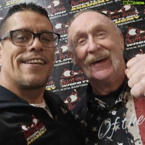 Al Burke Instagram - 📷
Stopped by to see Kid Kaos
at Santino Brother's camp 
💪🏾 💜 💙 💚 💛 😁 😎
 🎥 🎬
#alburke #mroutrageous #UWF #AWA #WWF #IWA #IWF #prowrestling #prowrestlingking #prowrestlingchampion #hollywood #paparazzi #billieeilish #bellyache #redcarpet #tvcop #tvcops #ig #wireimages #gettyimages #hollywoodtoyou #actorslife #la #actor #stuntman #kidkaos #santinobros #santinobroswrestling #instagram