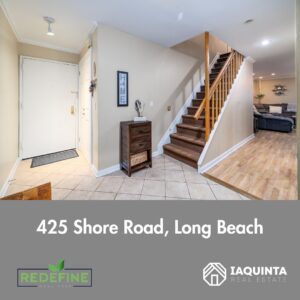 Al Iaquinta Instagram - *FOR SALE*

This duplex condo offers a prime location just half a block away from the renowned Long Beach Boardwalk and Beach, with a designated private parking spot and renting permitted! The open layout creates a seamless flow between the eat-in gourmet kitchen, living room, updated bathroom and the convenience of having washer and dryer right in the unit. As you make your way upstairs, the bedroom is complete with its own updated full bathroom with heat lamps and walk-in closet. This private pet-friendly retreat offers a tranquil escape, allowing you to unwind and recharge after a day of enjoying all that Long Beach has to offer. With its modern amenities, ample living space, and proximity to the beach and boardwalk, 425 Shore Road, Unit 2D is the perfect place to call home! Don't miss out on this opportunity to experience the best of Long Beach living in this beautiful condo.