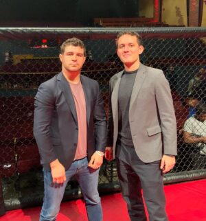 Al Iaquinta Instagram - Some buzz calling @ringofcombat fights with my favorite real estate agent @aliaquinta on Friday night. 5 years ago I watched Al fight @khabib_nurmagomedov at Barclays Center- funny how life works sometimes. Also big shouts to him for getting his brown belt today. 🥋

Much love Ragin’. And thank you @louneglia for the opportunity 🙏🏼

Also if you’re in Long Island and need a real estate agent - hit the brother up! 🏠