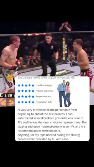 Al Iaquinta Instagram - Very methodically delivering knockout home sales 💪🏡🥊 Bringing smiles and success to all involved  #RealEstateVictory #HappyClients #Wantagh #realestate