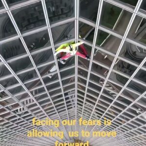 Alain Robert Instagram - " facing our fears  is allowing us to move forward "  let me know what is your thinking on my statement . However  it doesn't  have to be as drastic  as climbing  freesolo  a building  or a cliff but more as an attitude  to adopt in general . 
#climbing #challenge #masteringfear #adventure #reslience #climbinginspiration