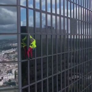 Alain Robert Instagram - Courage  over Comfort.  I have always  thought  that this idea or concept was prevailing  in my life and that's the reason why I did chose to adopt it for my line of merchandise that you can find on my bio-link alainrobert.shop 
#climbing #freesolo #mindset #resilience #challenge #adventure #climbinginspiration #courageovercomfort