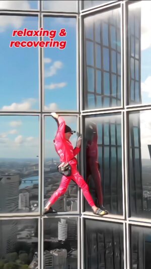 Alain Robert Instagram - Climbing  freesolo  is clearly  potentially  dangerous and there is ways of dealing  with our stress's which one of them is the way we are breathing  and remaining  calm and positive  under difficult situations  as it is allowing  us to give the best from our body . 
#climbing #mindset #resilience #challenge #climbinginspiration