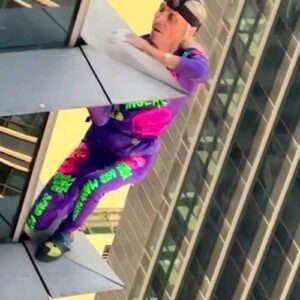 Alain Robert Instagram - climbing  the Gt international tower building in Makati Philippines.  Although  I had issues  2 meters below  the summit and forced to down climb the entire  building  I made it successfully .
#climbing #freesolo #challenge #adventure #adrenaline #climbinginspiration #mindset #masteringfear