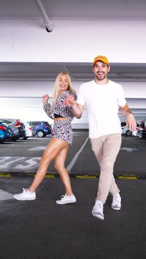 Alan Bersten Instagram - Did we do this right ?!? 🤷🏼‍♀️💃🏼🕺🏻
•FUN FACT: @alanbersten is literally a @dancingwiththestars pro/superstar yet was shy filming dances in public haha no one knows how awkward it is sometimes to do these😂🤦🏼‍♀️
•🎥- @redllama.media 
#dance #dwts #ceelogreen #baltimore #baltimorestrut #viral #trend