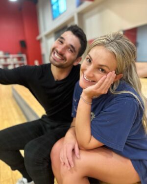 Alan Bersten Instagram - We tried to take a really cool video, we settled for some photos 😂 haha 

Honestly we’re having so much fun in rehearsals and I can’t wait for you all to see what we’ve been working on! @jamielynnspears 

Also our producer Simon is hilarious 😂