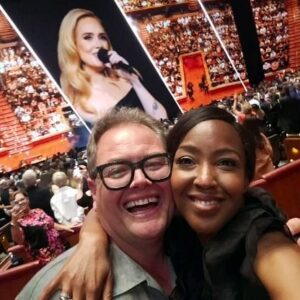 Alan Carr Instagram - Last night was magical! We landed in Las Vegas with 4 hours before showtime.....and we made it! We've been planning this for ages and couldn't believe we were  finally seeing @adele perform live at @caesarspalace - she was incredible. Here's a snippet of the night.. We laughed, we cried and hugged each other! Videos to follow! We love you, #Adele ❤️

#lasvegas #concert #residency 
#thestrip #goodtimes