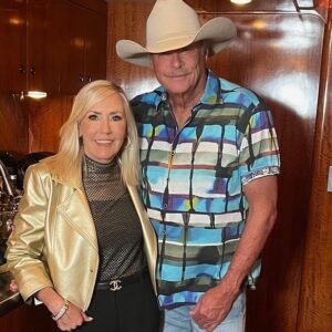 Alan Jackson Instagram - 44 years strong! Let’s all send our warmest wishes to Alan and Denise as they celebrate their special day.

Happy Anniversary! 💕 #LivinOnLove